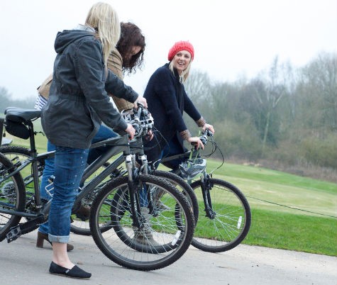 Women on cycles