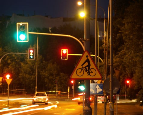 Cycling at night