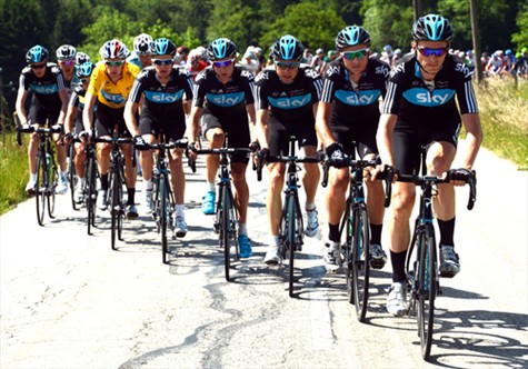 Team Sky at Dauphine