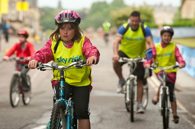 Young riders at Sky Ride Bath 2011 Sky Ride Bath