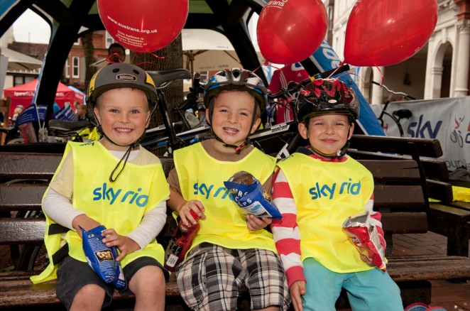 Having a pit stop at Sky Ride Ipswich 2011 Sky Ride Ipswich